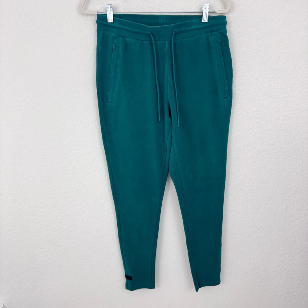 Alphalete Men Identity Sweatpants Pants Sz M Jogger Athleisure Casual Teal Green